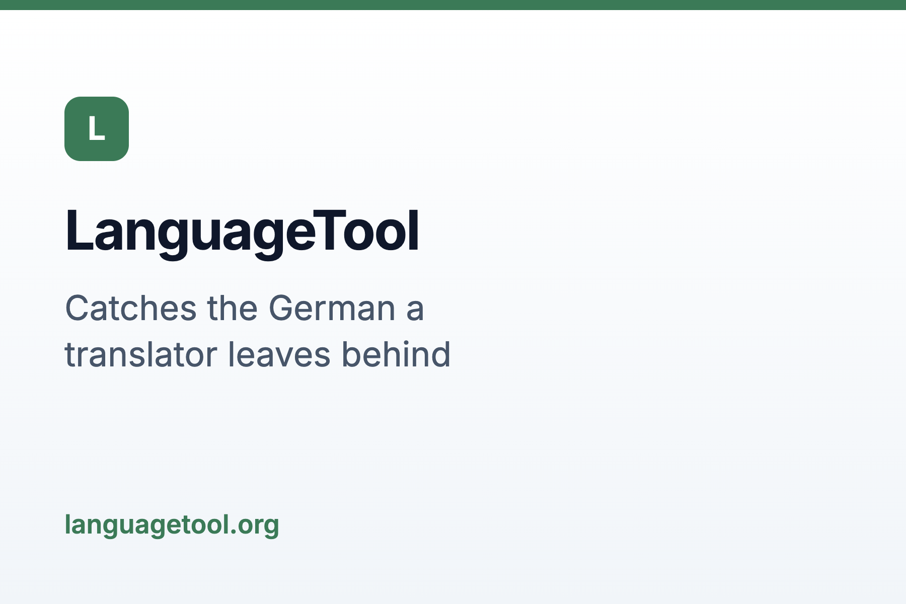 LanguageTool: Following a thorough review of the German translation, the text undergoes a second pass to address any grammatical errors. The software scrutinizes the document for inflectional errors and agreement discrepancies, which can betray the text's foreign origin to a native Swiss reader. It also ensures compliance with regional spelling conventions, substituting the German sharp s with the Swiss ss.