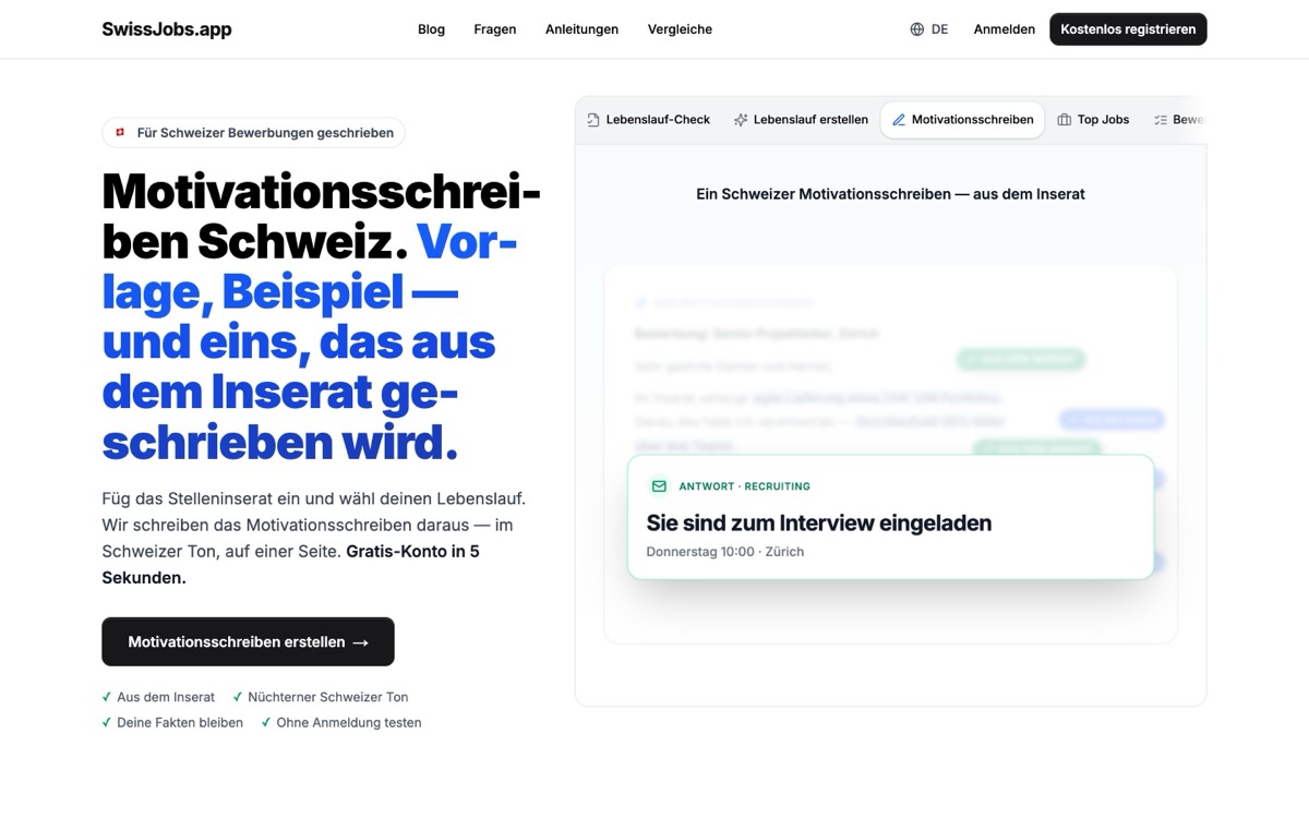 SwissJobs.app